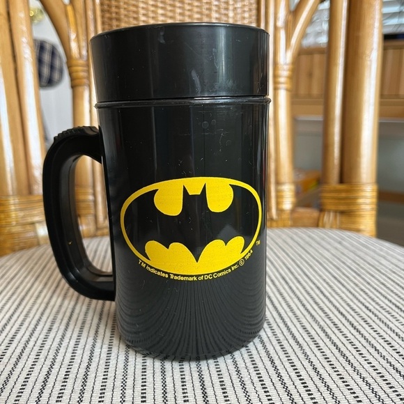 RARE Vintage 1964 BATMAN Super Mug Yellow Batman Logo - Picture 2 of 7